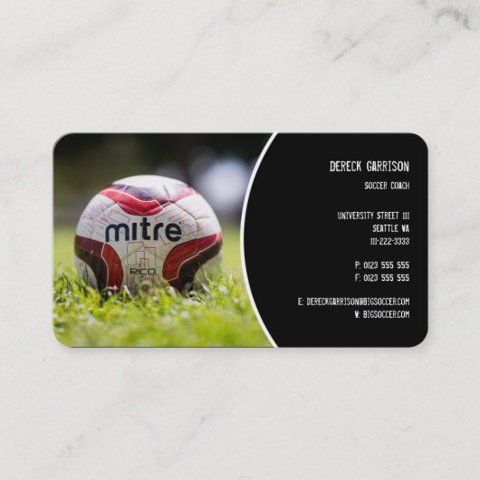 Voetbal coach | Sport Giften Visitekaartje (Voorkant)