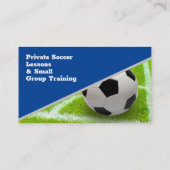 Voetbal coach | Sport Gifts Deep Blue Visitekaartje (Achterkant)