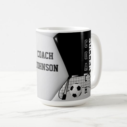 voetbal coach Sport Koffiemok (Voorkant rechts)