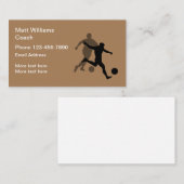 Voetbal coach sport Modern Visitekaartje (Voorkant / Achterkant)