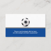 voetbal coach | sportinstructeur visitekaartje (Achterkant)