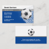 voetbal coach | sportinstructeur visitekaartje (Voorkant / Achterkant)