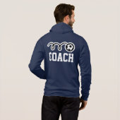 Voetbal coach sportjas voor mannen hoodie (Achterkant volledig)