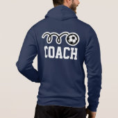 Voetbal coach sportjas voor mannen hoodie (Achterkant)
