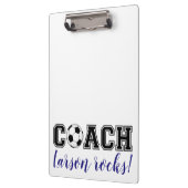 Voetbal coach sportteam dank u cadeau klembord (Links)