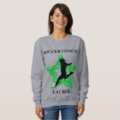 Voetbal coach Sweatshirt (Voorkant volledig)