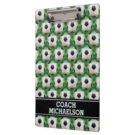 Voetbal coach, team of ventilator klembord (Links)