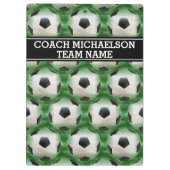 Voetbal coach, team of ventilator klembord (Achterkant)