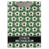 Voetbal coach, team of ventilator klembord (Voorkant)