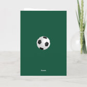 Voetbal Coach Teamfoto Bedankkaart (Achterkant)