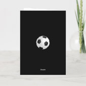 Voetbal Coach Teamfoto Bedankkaart (Achterkant)