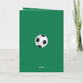 Voetbal Coach Teamfoto Bedankkaart (Achterkant)