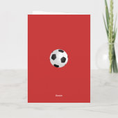 Voetbal Coach Teamfoto Bedankkaart (Achterkant)