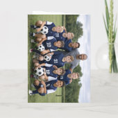 Voetbal Coach Teamfoto Bedankt (Achterkant)