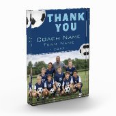 Voetbal Coach Teamfoto Fotoblokken (Links)