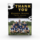 Voetbal Coach Teamfoto Fotoblokken (Voorkant)