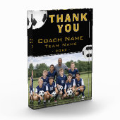 Voetbal Coach Teamfoto Fotoblokken (Links)