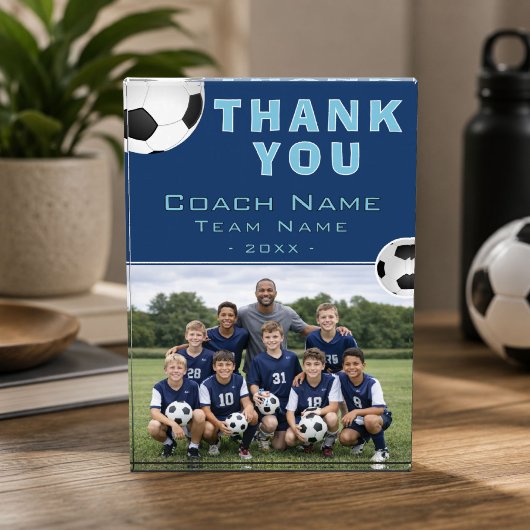 Voetbal Coach Teamfoto Fotoblokken