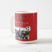 Voetbal Coach Teamfoto Koffiemok (Voorkant links)