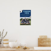 Voetbal Coach Teamfoto Poster (Keuken)