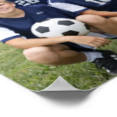 Voetbal Coach Teamfoto Poster (Hoek)