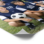 Voetbal Coach Teamfoto Poster (Hoek)