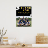 Voetbal Coach Teamfoto Poster (Keuken)