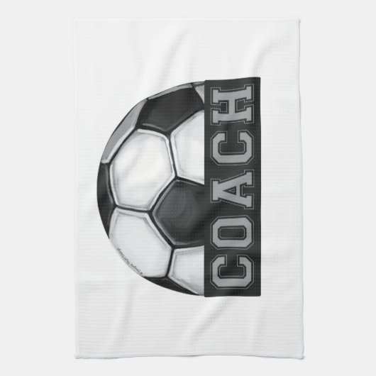 Voetbal coach theedoek (Verticaal)