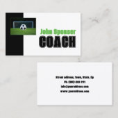Voetbal coach Trainer Sport Doel Visitekaartje (Voorkant / Achterkant)