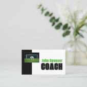 Voetbal coach Trainer Sport Doel Visitekaartje (Staand voorkant)