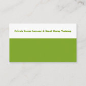 Voetbal coach Trainer | Sport Giften Visitekaartje (Achterkant)