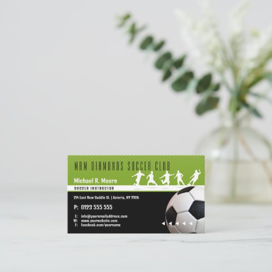 Voetbal coach Trainer | Sport Giften Visitekaartje (Staand voorkant)