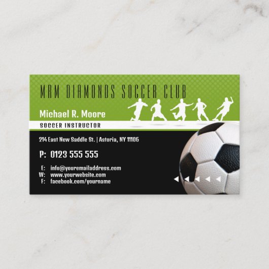 Voetbal coach Trainer | Sport Giften Visitekaartje (Voorkant)