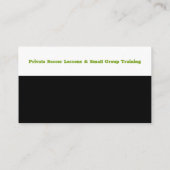 Voetbal coach Trainer | Sport Giften Visitekaartje (Achterkant)