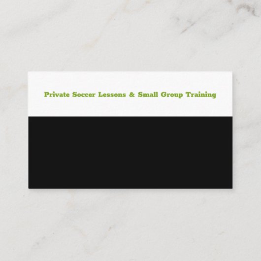 Voetbal coach Trainer | Sport Giften Visitekaartje (Achterkant)