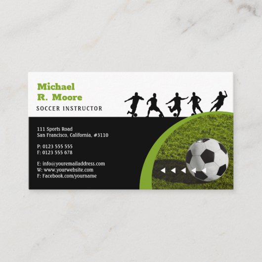 Voetbal coach Trainer | Sport Giften Visitekaartje (Voorkant)