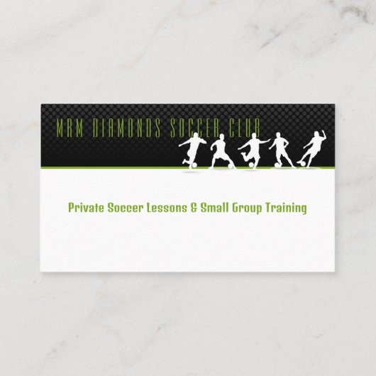 Voetbal coach Trainer | Sport Giften Visitekaartje (Achterkant)