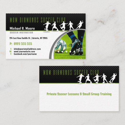 Voetbal coach Trainer | Sport Giften Visitekaartje (Voorkant / Achterkant)