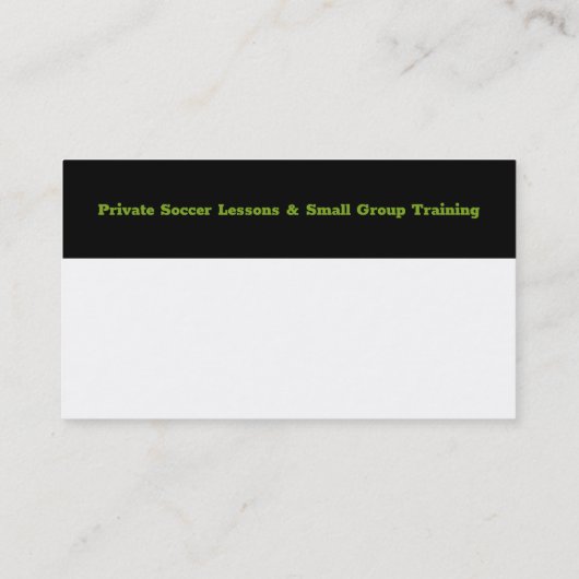 Voetbal coach Trainer | Sport Giften Visitekaartje (Achterkant)
