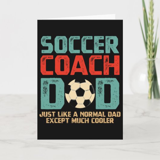 Voetbal Coach Vader Kaart (Voorkant)
