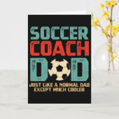 Voetbal Coach Vader Kaart (Gele Bloem)