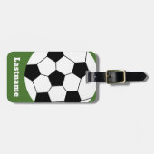 Voetbal coach - Vette moderne tekening Bagagelabel (Voorkant horizontaal)