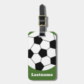 Voetbal coach - Vette moderne tekening Bagagelabel (Voorkant verticaal)