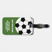 Voetbal coach - Vette moderne tekening Bagagelabel (Achterkant horizontaal)