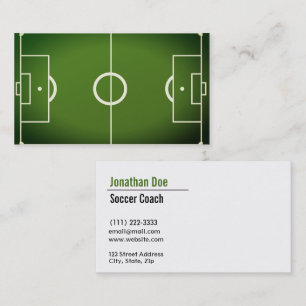 Voetbal coach Visitekaartje