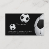 voetbal coach Visitekaartje (Achterkant)