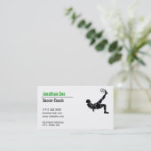 Voetbal coach visitekaartje (Staand voorkant)