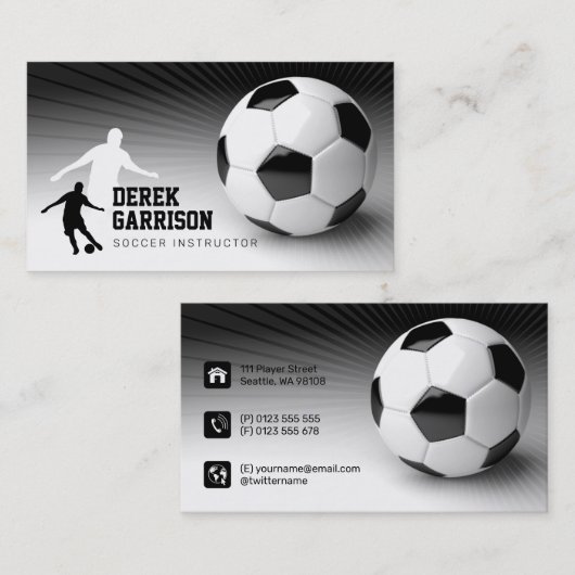 Voetbal | Coach Visitekaartje (Voorkant / Achterkant)