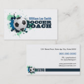 Voetbal coach visitekaartje (Voorkant / Achterkant)