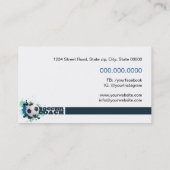 Voetbal coach visitekaartje (Achterkant)